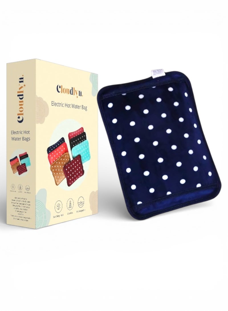 Cloudlyn Rechargeable Hot Water Bag Electric Warm Bottle For Pain Relief  Blue - Image 1